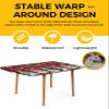 6ft Fitted Tablecloth for Rectangle Tables,Merry Christmas Watercolor Snowman Waterproof Elastic Edged Table Cover,Winter Snowflake on Red Black Grid Table Cloth for Kitchen Dining Outdoor Party view 2
