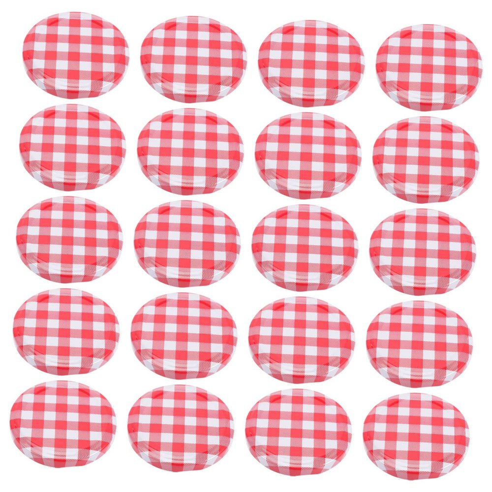 CATIEBYE 40pcs Canning Lids for Mouth Jars Airtight Screw Caps for Preserving Sauces Spices and Jams Leak Storage for Freshness and Easy Sharing