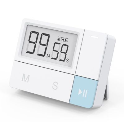 Digital Timer,Cooking Kitchen Classroom Timer Magnetic Countdown Countup Stopwatch with 32s Alarm for Exercise Relaxation Reading White, for Classroom Supplies Workouts Baking