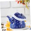 CATIEBYE Vintage Enamel Tea Kettle Stovetop Teapot Dots Design Ergonomic Handle Suitable for Induction Electric Gas Stoves for Tea Parties and Camping view 3