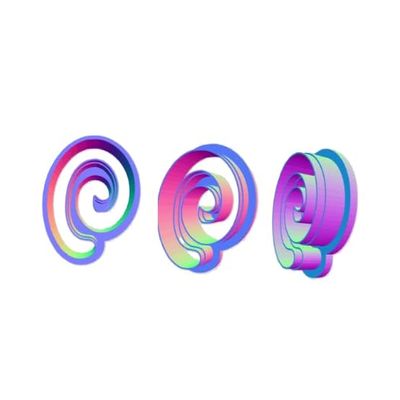 1 PCS: Spiral Cookie/Clay Cutter (3 inches)