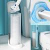 CAJDEOPYE Disposable Toilet Brush with Refills,Creative No Dead Corner Disposable Toilet Bowl Cleaner Wand,Household Wall-Mounted Long Handle Disposable Toilet Cleaning Set /1559, Blue, 464895 view 3