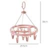 YHODCUIF Clip Drying Rack Drying Rack Dormitory Home Drying Socks Underwear Multi-Clip Drying Rack 12 Clips Clip Clothes Drying Rack(C) view 2