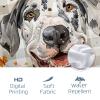 GDHBLING Fall Plaid Great Dane Shower Curtain Set 62" W x 72" L with Hooks, Autumn Pumpkin Pet Bathroom Decor, Dog Maple Printed Pattern Bath Accessories view 4
