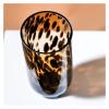 Vases Flower Vases for Bouquet Leopard Print Mid-Century Style Tortoiseshell Pattern Spotted Glass Vase Ornaments Home Hydroponic Flower Pot Soft Decoration Centerpiece Table Decorations(1) view 4