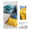 30x50/45x45/50X50CM Ruffle Edge Throw Pillow Cover Velvet Sofa Cushion Waist Cover Decorative Pillowcase,Pink,30X50CM Without Core view 2