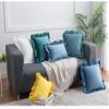 30x50/45x45/50X50CM Ruffle Edge Throw Pillow Cover Velvet Sofa Cushion Waist Cover Decorative Pillowcase,Pink,30X50CM Without Core view 4