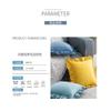 30x50/45x45/50X50CM Ruffle Edge Throw Pillow Cover Velvet Sofa Cushion Waist Cover Decorative Pillowcase,Aqua,30X50CM Without Core view 3