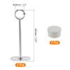 uxcell 4Pcs 200mm Closet Rod Support Bracket, Rod Holder Wardrobe Accessories Clothes Rail Seat for Bedroom Bathroom, Silver view 2