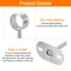 uxcell 4Pcs 200mm Closet Rod Support Bracket, Rod Holder Wardrobe Accessories Clothes Rail Seat for Bedroom Bathroom, Silver view 3