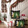 Artmag Christmas Pillow Covers 16x16 Inch Set of 2 Christmas Tree Black Decorative Throw Pillow Covers Winter Holiday Cushion Cases Decor for Home Couch Sofa view 3