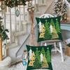Artmag Christmas Pillow Covers 24x24 Inch Set of 2 Christmas Tree Green Decorative Throw Pillow Covers Winter Holiday Cushion Cases Decor for Home Couch Sofa view 3