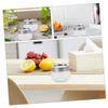 CATIEBYE 2pcs Small Glass Storage Jars Lids Wide Mouth Containers for Honey Jam and Snacks of Glass Canisters for Kitchen Organization view 3