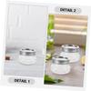 CATIEBYE 2pcs Small Glass Storage Jars Lids Wide Mouth Containers for Honey Jam and Snacks of Glass Canisters for Kitchen Organization view 4
