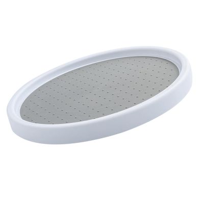 Fabater Rotatable Storage Tray, Round 360 Degree Rotation Separation Rotating Kitchen Organizer Multifunctional for Household (S 25x2cm / 9.8x0.8in)