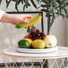 Fabater Rotatable Storage Tray, Round 360 Degree Rotation Separation Rotating Kitchen Organizer Multifunctional for Household (S 25x2cm / 9.8x0.8in) view 4