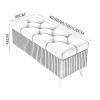 Upholstered Storage Box Velvet Fabric Living Room Footstool Cloth Toy and Shoe Storage Bench Entryway Bench Bedroom End of Bed Bench view 2