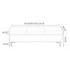 Hallway Storage Box Faux Leather Padded Seat Long Bench Living Room Storage Bench End of Bed Bench Narrow Bench for Foyer Bedroom view 2