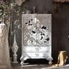 BABETRUE Bufetera Nordic Retro Old Carved Bedroom Cabinet B&B Hotel Creative Home Decoration Cabinet Entrance view 2