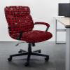 Buffalo Plaid Office Chair Cover Small Stretchable with Armrest Covers,Red Black Christmas Winter Snowflake Removable Computer Chair Back Covers Office Desk Chair Seat Slipcovers Cushion Protector view 2