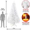 PLKO 10FT Artificial Holiday Christmas TreeArtificial Christmas Tree Xmas Pine Tree with Stand and Soft White Branch for Holiday Indoor Outdoor,2150Tips(White) view 2