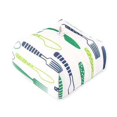 2pcs Insulated Food Covers, Square Food Cover Tents Foldable Cover for Food Aluminum Foil Hot Food Insulation Cover Reusable Food Protector Tent for Kitchen (Blue)