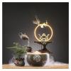 Tabletop Fountains Luxurious Desktop Waterfall - Elegant Hanging Kettle Decor, Premium Office and Home Gifts for Business Opening or Housewarming, Ideal for New Year Celebrations. Desktop Fountain view 3