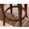 SABALON Bar Stools Bar Chair Solid Wood Leather Bar Stool with Rotatable High Stool Leisure Coffee Bar Stool Home Kitchen Living Room Office Chair Bar Height Stools Counter Stool(61cm) view 4