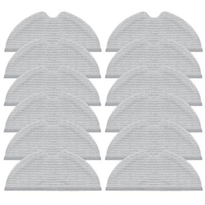 FWQDBE Mop Rag Mop ClothCompatible for Xiaomi Bot D9 Pro/ D9 Mistral Pro Robot Vacuum Cleaner Spare Parts Accessories, Gray 12pcs, uyfgiufg8ig