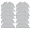 FWQDBE Mop Rag Mop ClothCompatible for Xiaomi Bot D9 Pro/ D9 Mistral Pro Robot Vacuum Cleaner Spare Parts Accessories, Gray 12pcs, uyfgiufg8ig view 1