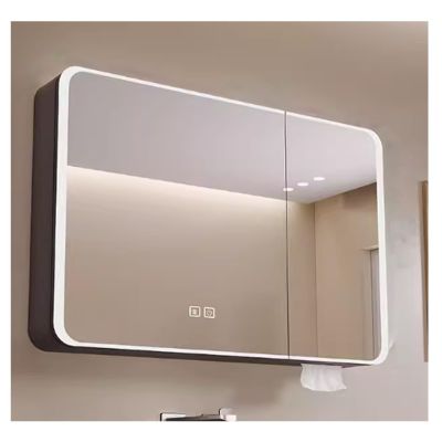 AYHARYLH Mirrored Medicine Cabinets for Bathroom with LED Lights,Bathroom Vanity Mirror with Storage 3227 Inch LED Bathroom Mirror Cabinet with Lights,with Touch Switch