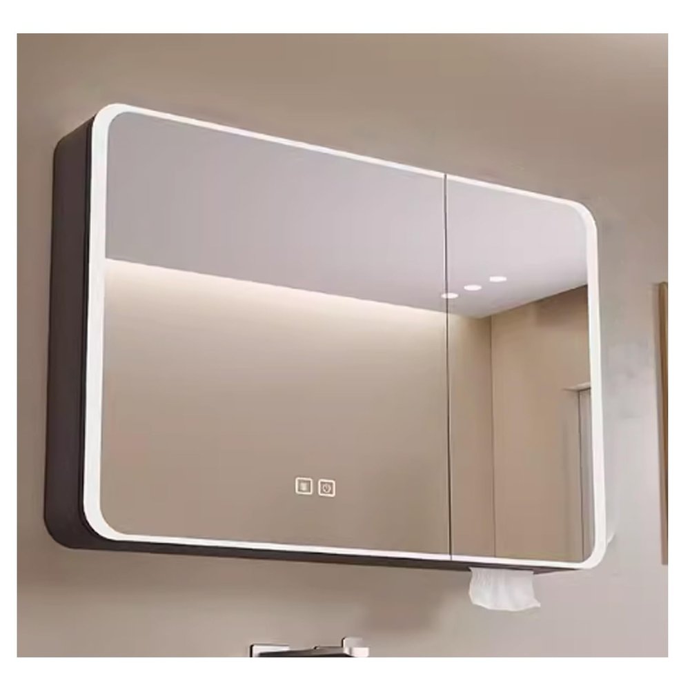 AYHARYLH Mirrored Medicine Cabinets for Bathroom with LED Lights,Bathroom Vanity Mirror with Storage 3227 Inch LED Bathroom Mirror Cabinet with Lights,with Touch Switch