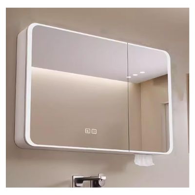 AYHARYLH Mirrored Medicine Cabinets for Bathroom with LED Lights,Bathroom Vanity Mirror with Storage 3227 Inch LED Bathroom Mirror Cabinet with Lights,with Touch Switch