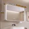 AYHARYLH Mirrored Medicine Cabinets for Bathroom with LED Lights,Bathroom Vanity Mirror with Storage 3227 Inch LED Bathroom Mirror Cabinet with Lights,with Touch Switch view 2