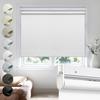 Moonice No Drill No Screw Cordless Waterproof Blackout Roller Shades,Beige view 1