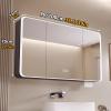 AYHARYLH Mirrored Medicine Cabinets for Bathroom with LED Lights,Bathroom Vanity Mirror with Storage 3227 Inch LED Bathroom Mirror Cabinet with Lights,with Touch Switch view 2