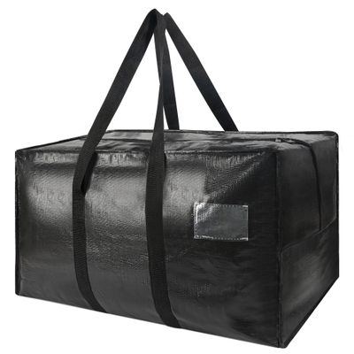 Heavy Duty Extra Large Moving Bags,96 Gallon Jumbo Packing Bags,Huge Moving Storage Bags with Strong Zippers & Carrying Handles,Reusable Big Moving Storage Bags for College Dorm Travel 1Pack