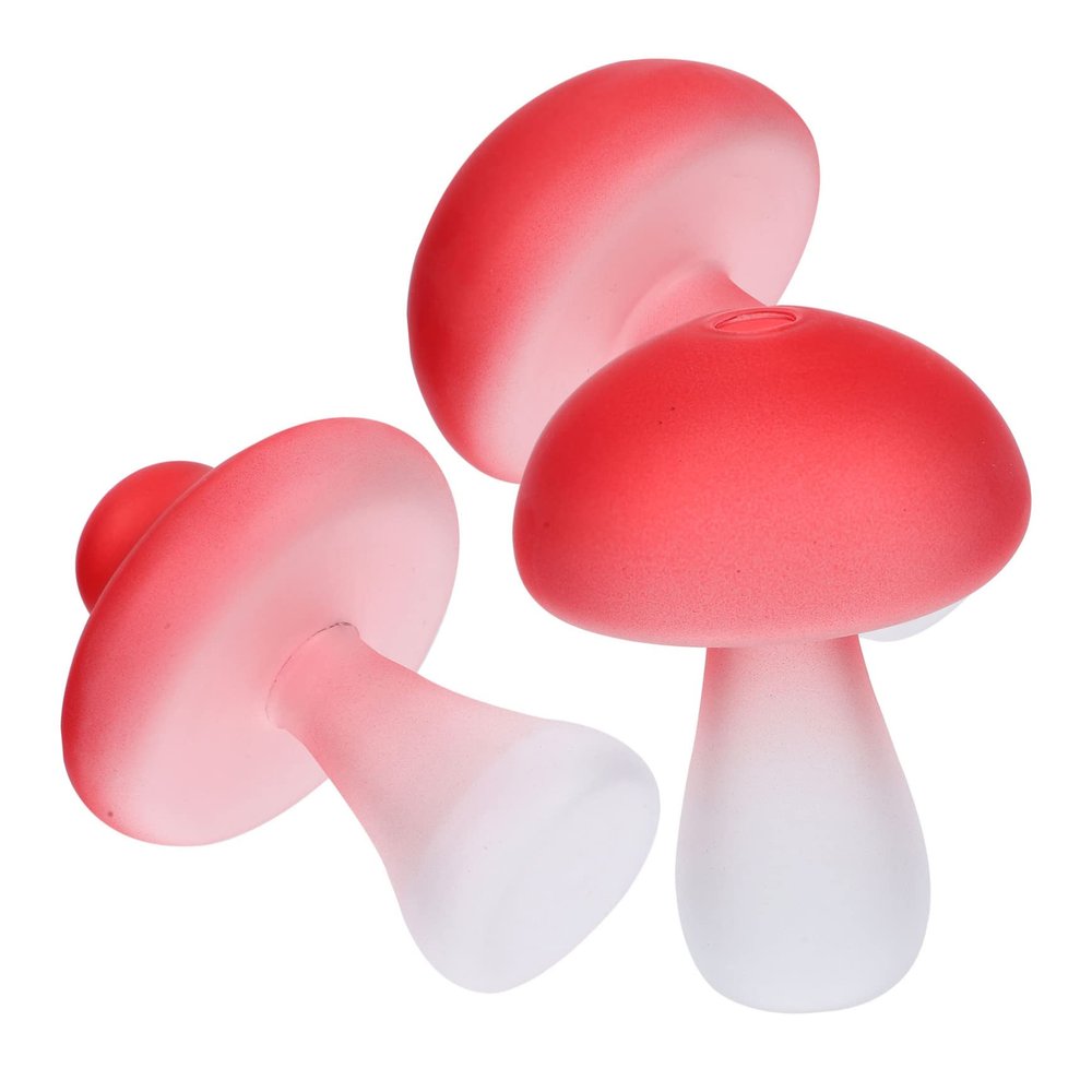 ORFOFE 3pcs Mushroom Shaped Glass for Hydroponics Creative Flower Decor for Design for Tabletop Arrangements