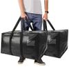 Heavy Duty Extra Large Moving Bags,58 Gallon Jumbo Packing Bags,Huge Moving Storage Bags with Strong Zippers & Carrying Handles,Reusable Big Moving Storage Bags for College Dorm Travel 2Pack view 2