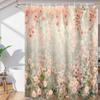 Skonsati Shower Curtains Tropical Life Vintage Wildflower Waterproof Fabric Shower Curtain Washable Polyester Bath Curtain for Bathroom with 12 Hooks, 66" W x 72" L view 1