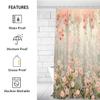 Skonsati Shower Curtains Tropical Life Vintage Wildflower Waterproof Fabric Shower Curtain Washable Polyester Bath Curtain for Bathroom with 12 Hooks, 66" W x 72" L view 2