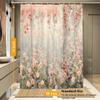 Skonsati Shower Curtains Tropical Life Vintage Wildflower Waterproof Fabric Shower Curtain Washable Polyester Bath Curtain for Bathroom with 12 Hooks, 66" W x 72" L view 4