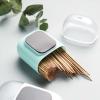 SENBAILU Toothpick Holder Magnetic Refrigerator Toothpick Fixture Container Household Table Toothpick Storage Box Toothpick Dispenser Magnet Toothpick Box Toothpick Holder Dispenser(A) view 2