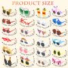 NICOWARM 24PCS Funny Party Sunglasses, Crazy Photo Booth Props, Fun Novelty Glasses, Cool Shpaed Party Sunglasses, Cute Eyewear, Sunglasses Masks, Funny Photo Booth Props Glasses for Adults, Teens view 2
