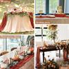 12 Pack Terracotta Cheesecloth Table Runner 35x120 Inch Rust Gauze Burnt Orange Cheese Cloth for Wedding Baby Bridal Shower Party Centerpiece Sheer Home Decorations view 4
