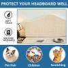 BEITUOPI Bed Headboard Cover for Full Queen Cal King Size Quilted Bed Headboard Slipcover Thicken Dustproof Headboard Padding Protector Cover(1#,43-55inch/110-140cm) view 4