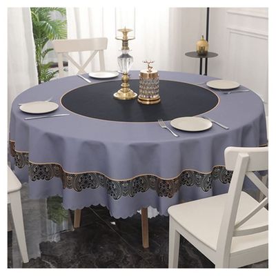 RENEESME Table Cloth Round Table Tablecloth Nordic Light Luxury Style Household Large Round Table Tablecloth Tablecloth Cloth for Dining Table Kitchen Holiday Rectangle Tablecloth(E,39 inch)