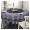 RENEESME Table Cloth Round Table Tablecloth Nordic Light Luxury Style Household Large Round Table Tablecloth Tablecloth Cloth for Dining Table Kitchen Holiday Rectangle Tablecloth(E,39 inch) view 1
