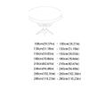 RENEESME Table Cloth Round Table Tablecloth Nordic Light Luxury Style Household Large Round Table Tablecloth Tablecloth Cloth for Dining Table Kitchen Holiday Rectangle Tablecloth(E,39 inch) view 2