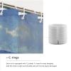 Wewoo Home Impressionism Shower Curtain Coastal Scenic Sailing Bathroom Shower Curtain Sets Polyester Waterproof Fabric Farmhouse Bathroom Curtains W78xL96in view 4